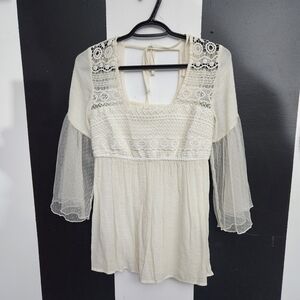 Rebellion Cream Lace Blouse